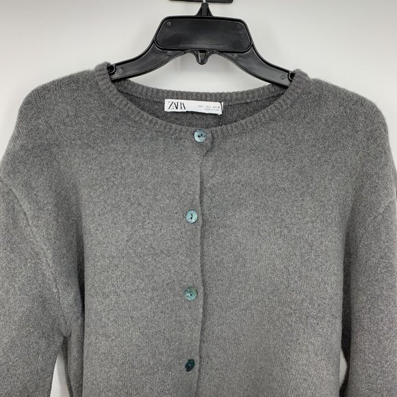 Zara Gray Women's Cardigan Sweater - Picture 6 of 10